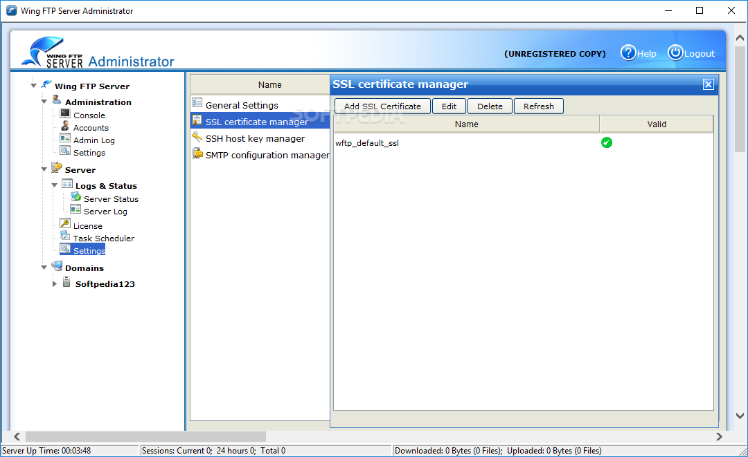 instaling Wing FTP Server Corporate 7.2.8