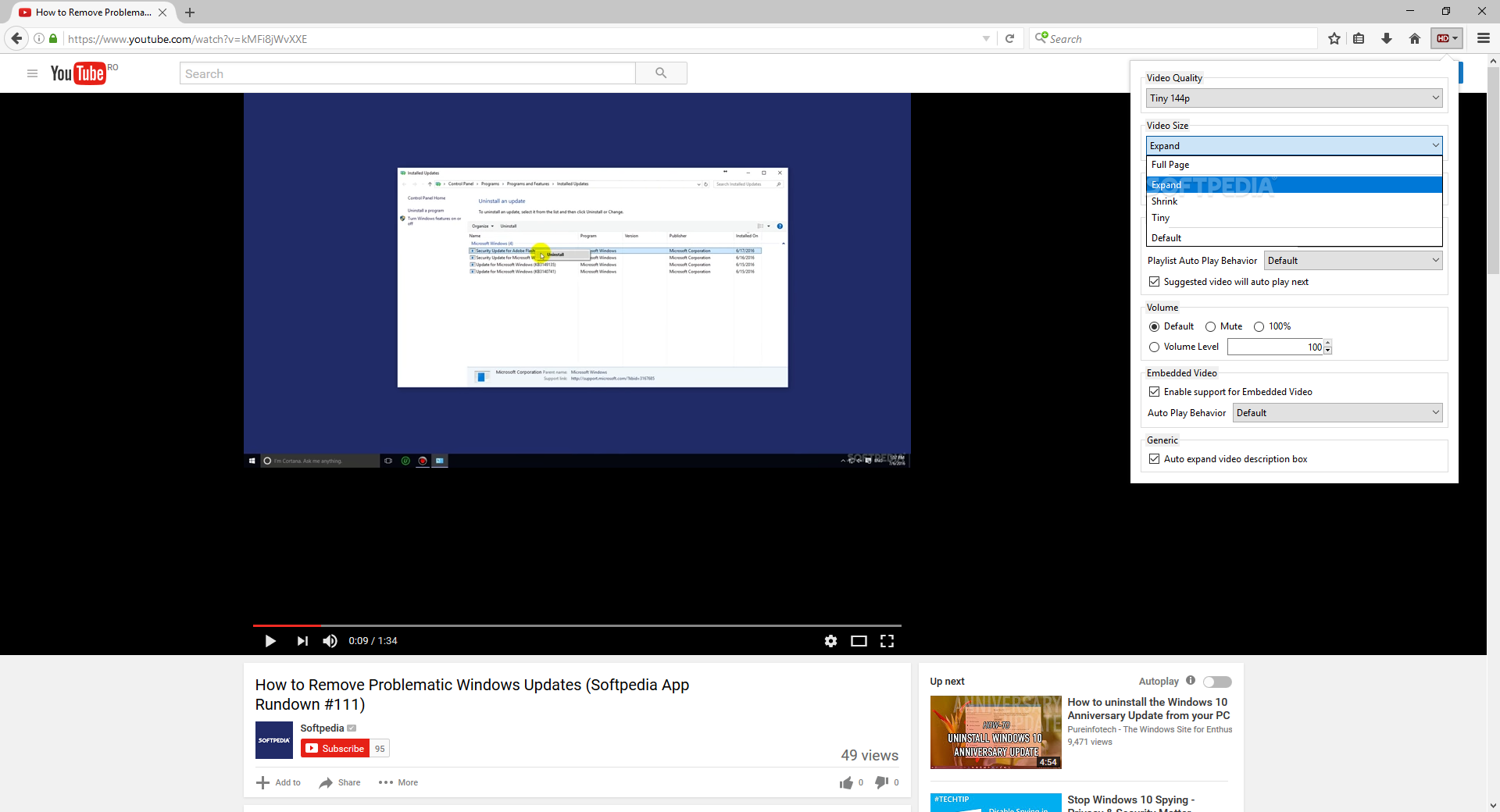 Download YouTube High Definition for Firefox 63.1.5